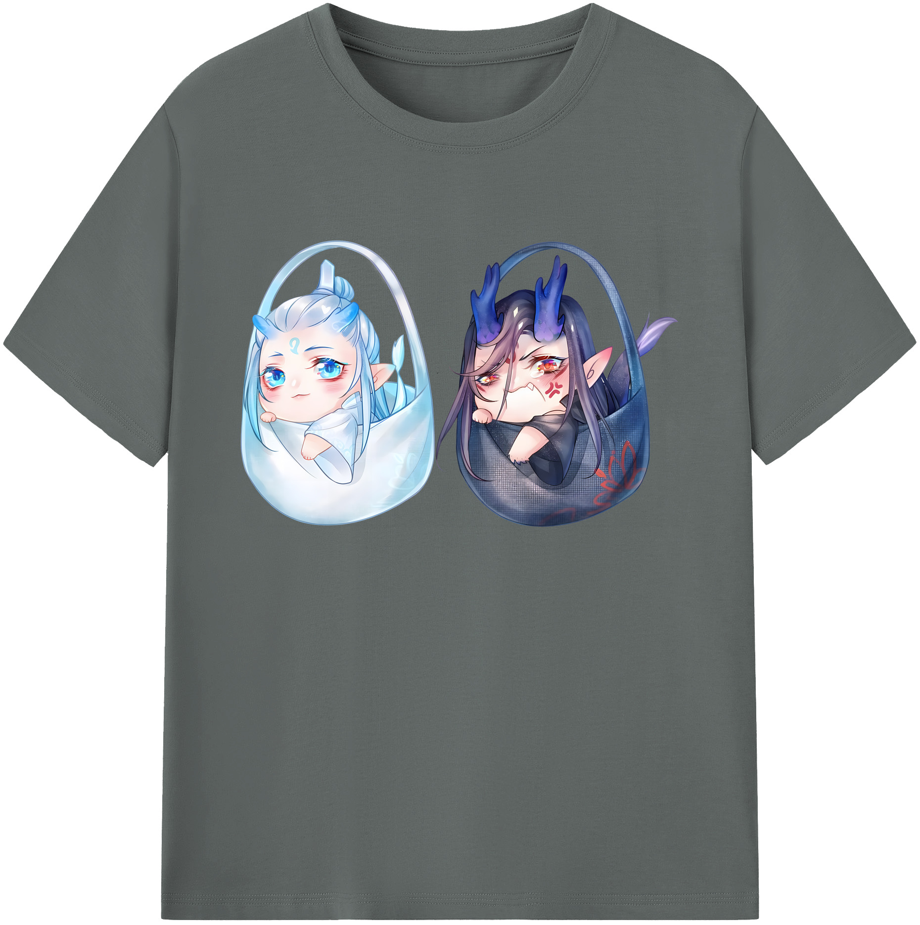 （画像用） Ne Zha 2 ナタ 魔童の大暴れ 綿100％ メンズ半袖Tシャツ｜肌触りやわらか＆通気性